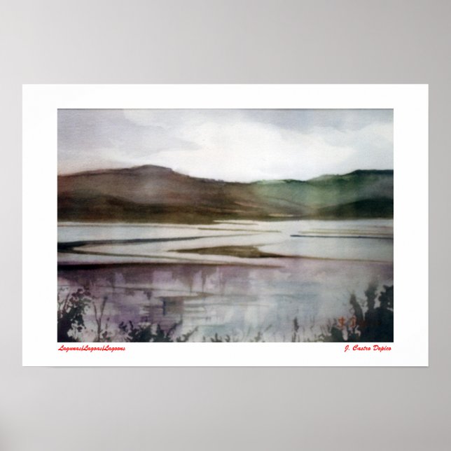 Póster Lagunas/Lagoas/Lagoons (Frente)