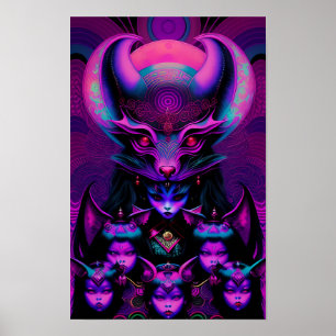 Póster Lair del Gótico de los nuevos Chicas murciélagos H