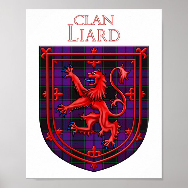 Póster Laird Tartan Scottish Plaid Lion Rampant (Frente)