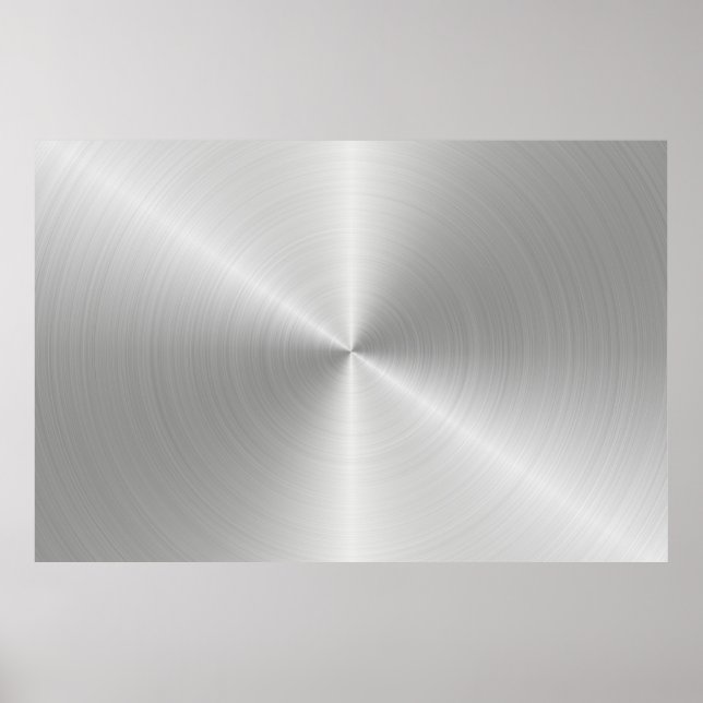 Póster Lajas circulares de hierro metalizado (Frente)