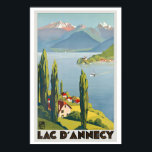 Póster Lake Annecy Auvergne-Rhône-Alpes Region France<br><div class="desc">Lake Annecy Auvergne-Rhône-Alpes Region France Vintage Travel Poster Vintage Travel Posters, vintage travel poster art, retro travel poster, travel wall art, vintage travel print, classic travel illustration, retro tourism poster, old travel advertising art, travel poster decor, vintage destination poster, retro wall art print, travel art print, nostalgic travel art, vintage...</div>