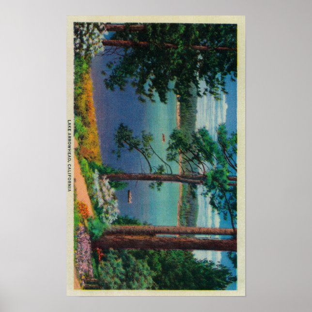 Póster Lake Arrowhead ViewLake Arrowhead, CA 2 (Frente)