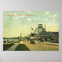Lake Avenue, Asbury Park, NJ 1909 Vintage