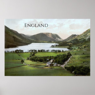 Póster Lake District, Inglaterra (1900)