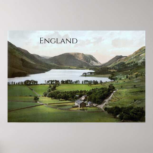 Póster Lake District, Inglaterra (1900) (Frente)