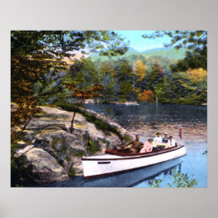 Póster Lake George New York Paradise Bay