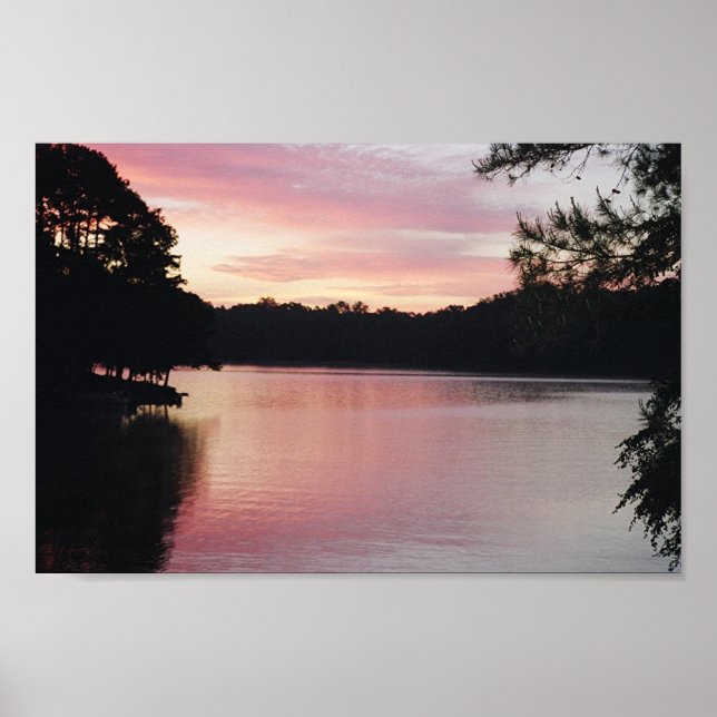 Póster Lake Hartwell Sunrise (Frente)