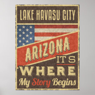 Póster Lake Havasu City Arizona