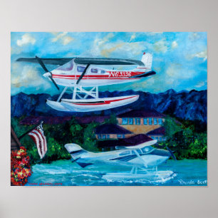 Póster Lake Hood, Anchorage, Poster Alaska Matte