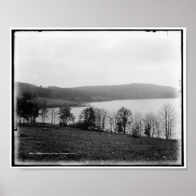 Póster Lake Hopatcong, N.J., from Pleasant Point c1890s (Frente)