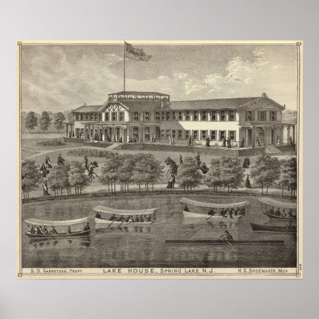 Póster Lake House, Spring Lake, NJ (Frente)