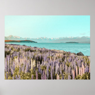 Póster Lake Lupins | Art Print