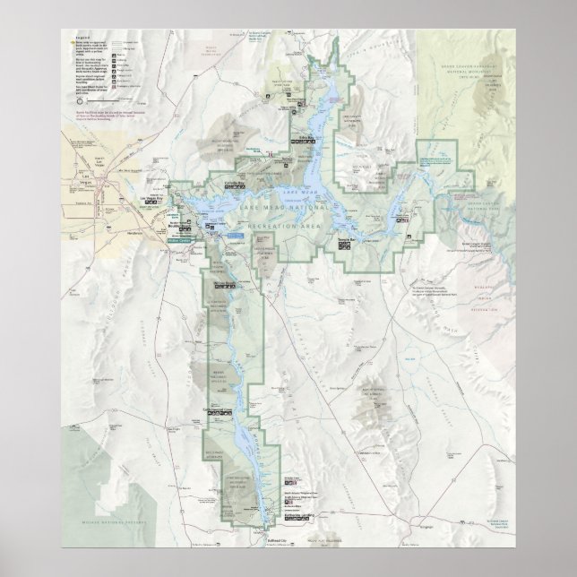 Póster Lake Mead National Recreation Area (Frente)