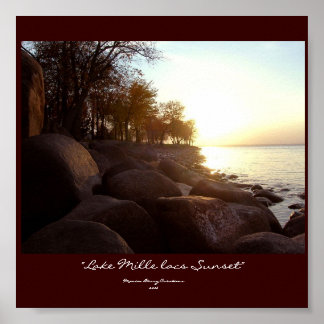 Póster "Lake Mille lacs Sunset"