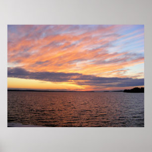 Póster Lake Murray Sunset