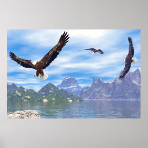 Póster Lake of the Eagles