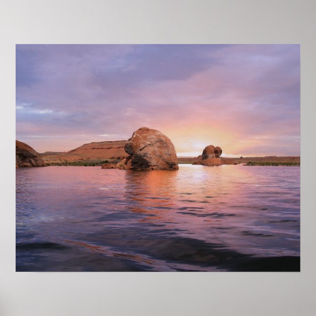 Póster Lake Powell Sunset (Frente)