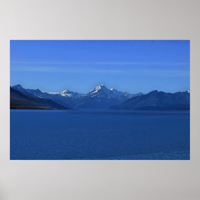 Póster Lake Pukaki and Aoraki (Frente)