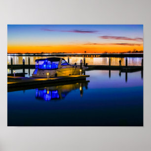 Póster Lake Ray Hubbard Rockwall TX Sunset