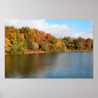 Póster Lake Russell Fall Colors