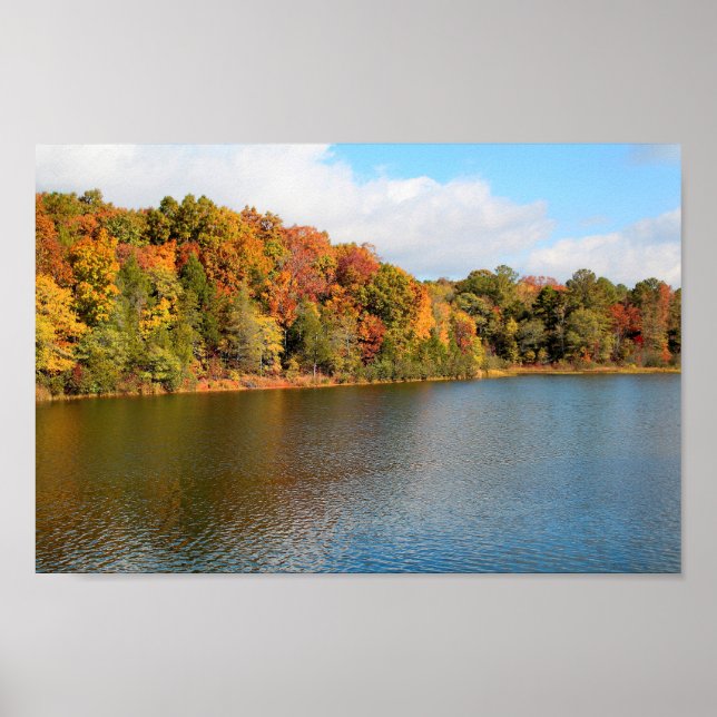 Póster Lake Russell Fall Colors (Frente)