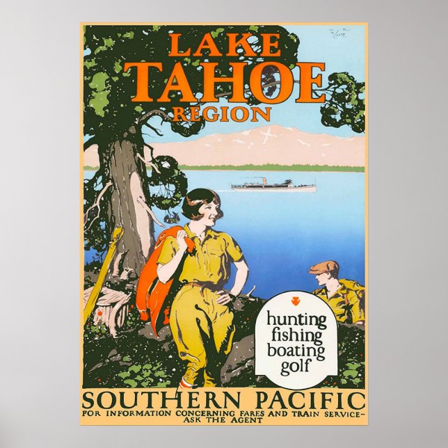 PÓSTER LAKE TAHOE (Frente)