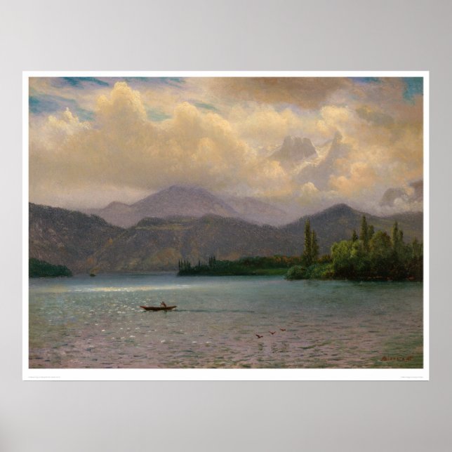 Póster Lake Tahoe, California by Bierstadt (0102a) (Frente)
