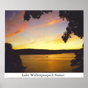 Póster Lake Wallenpaupack Sunset