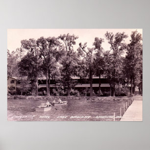Póster Lake Wawasee Syracuse, Indiana Sargents Hotel