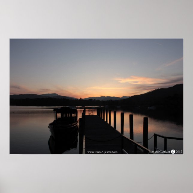 Póster Lake Windemere, The Lake District (Frente)