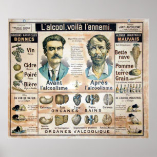 Póster L'Alcool Voila l'Ennemi #1 Poster