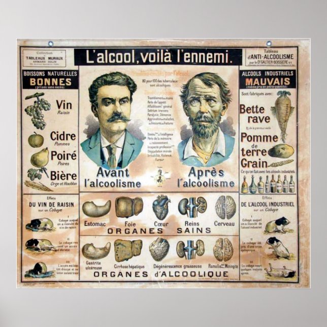 Póster L'Alcool Voila l'Ennemi #1 Poster (Frente)