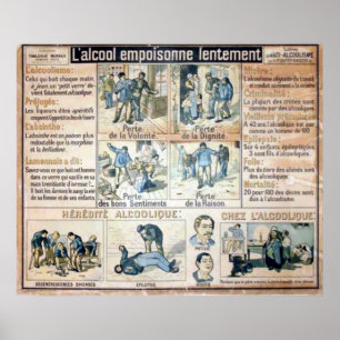 Póster L'Alcool Voila l'Ennemi #2 Poster