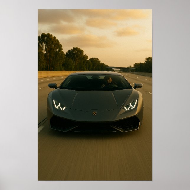 Póster Lambo Front View (Frente)