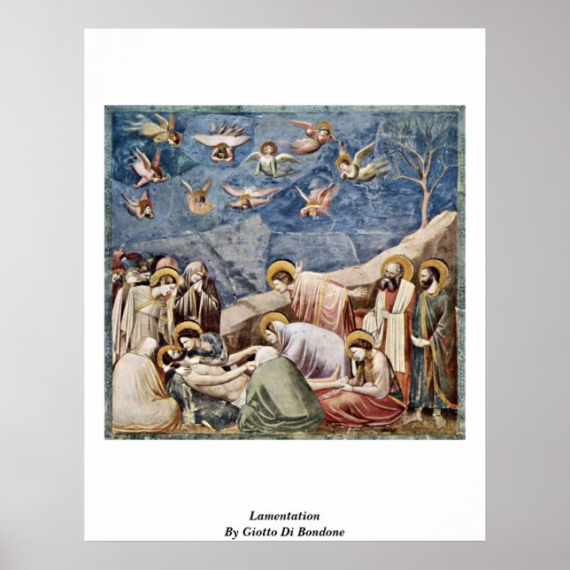 Póster Lamentación De Giotto Di Bondone (Frente)