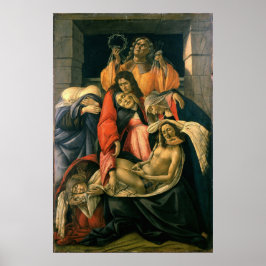 Póster Lamentación por el Cristo muerto - Botticelli