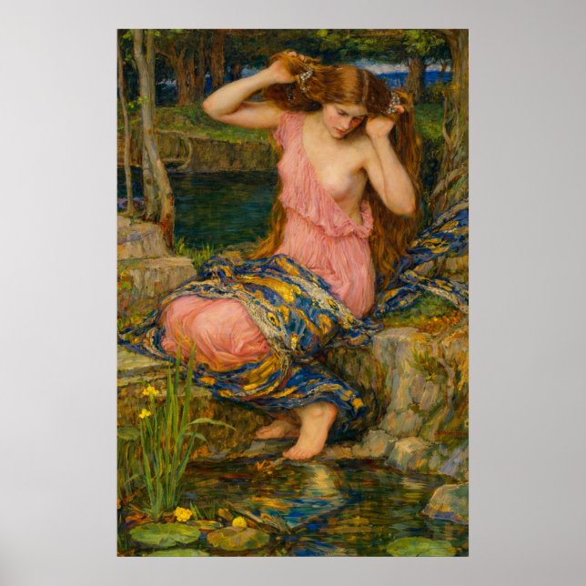 Póster Lamia de John William Waterhouse (Frente)