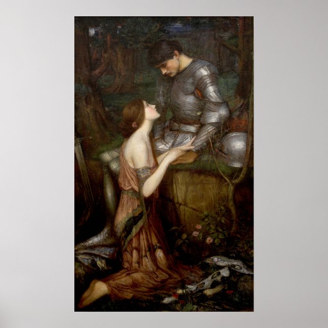 Póster Lamia por John William Waterhouse (Frente)