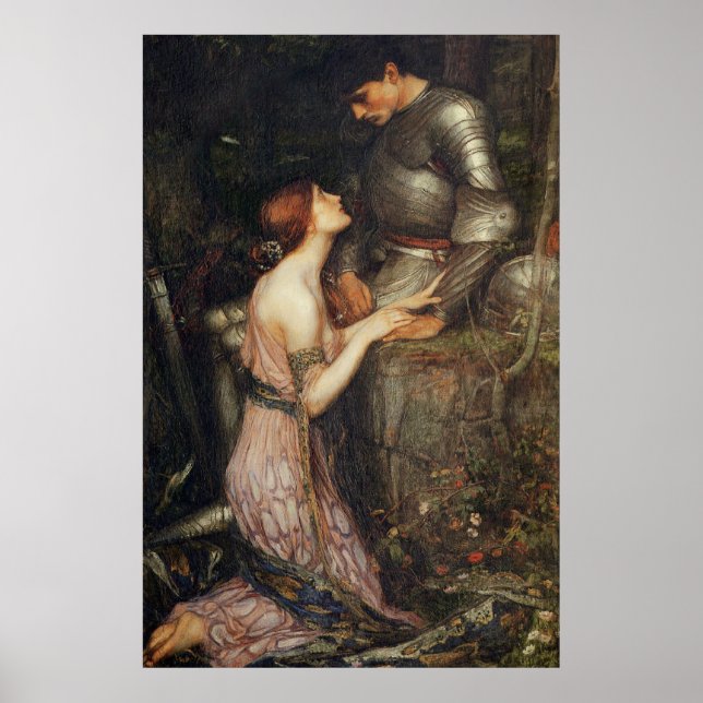 Póster Lamia y el soldado - John William Waterhouse (Frente)
