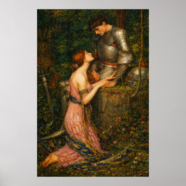 Póster Lamia y el soldado por John William Waterhouse