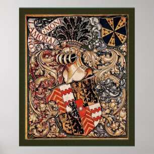 Póster Lamoral, conde de Egmont (escudo de armas de época
