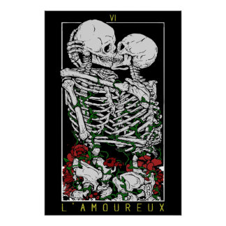 Póster L'Amoureux - Tarjeta Tarot
