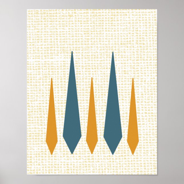 Póster Lámpara Poster Retro Moderno de Mediano Siglo (Frente)