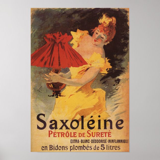 Póster Lámpara saxoleina Aceite Lámpara Rojo Lámpara (Frente)