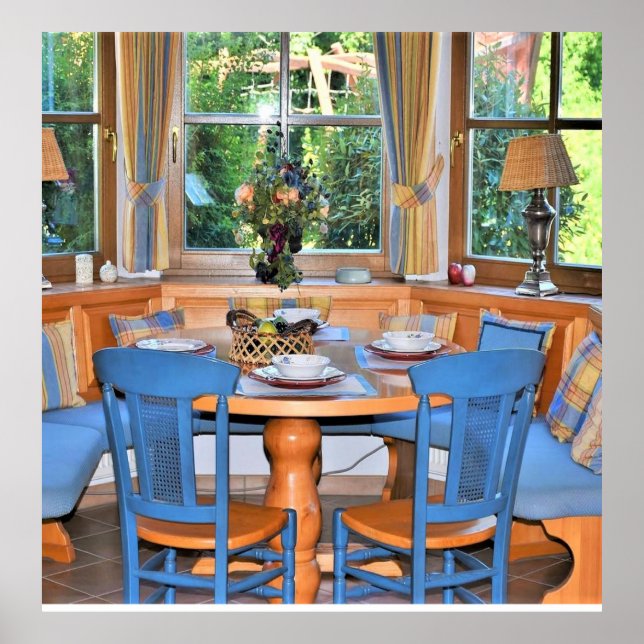 Póster Lámparas de ajuste de mesa Poster de jardín exteri (Frente)