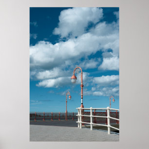 Póster Lámparas Pier de Colwyn Bay