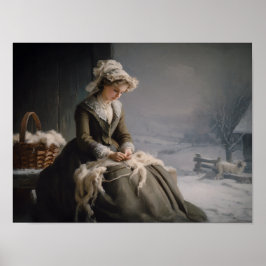 Póster Lana de picado