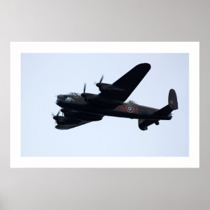 Póster Lancaster Bomber In Flight .