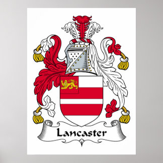 Póster Lancaster Family Crest