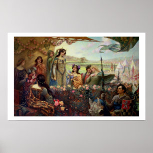 Póster Lancelot y Guinevere